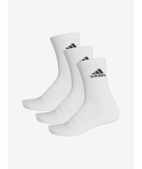 Adidas ponožky biele 3 páry CUSH CRW 3PP DZ9356